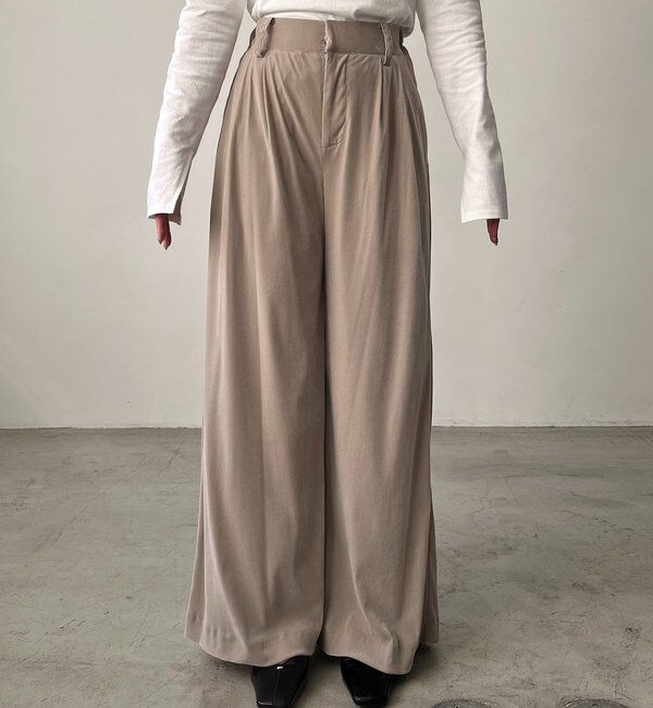  「ベロアワイドパンツ」|チノ|