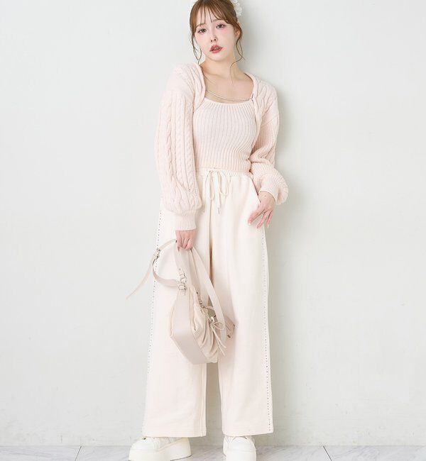  「サイドビジューカットパンツ」|その他|