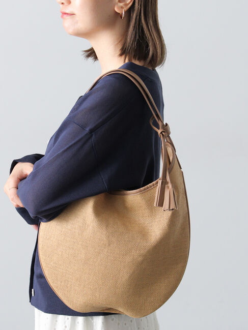 Lugnoncure「雑材ムーンバッグ《2025summer catalog item》」|その他|ベージュ