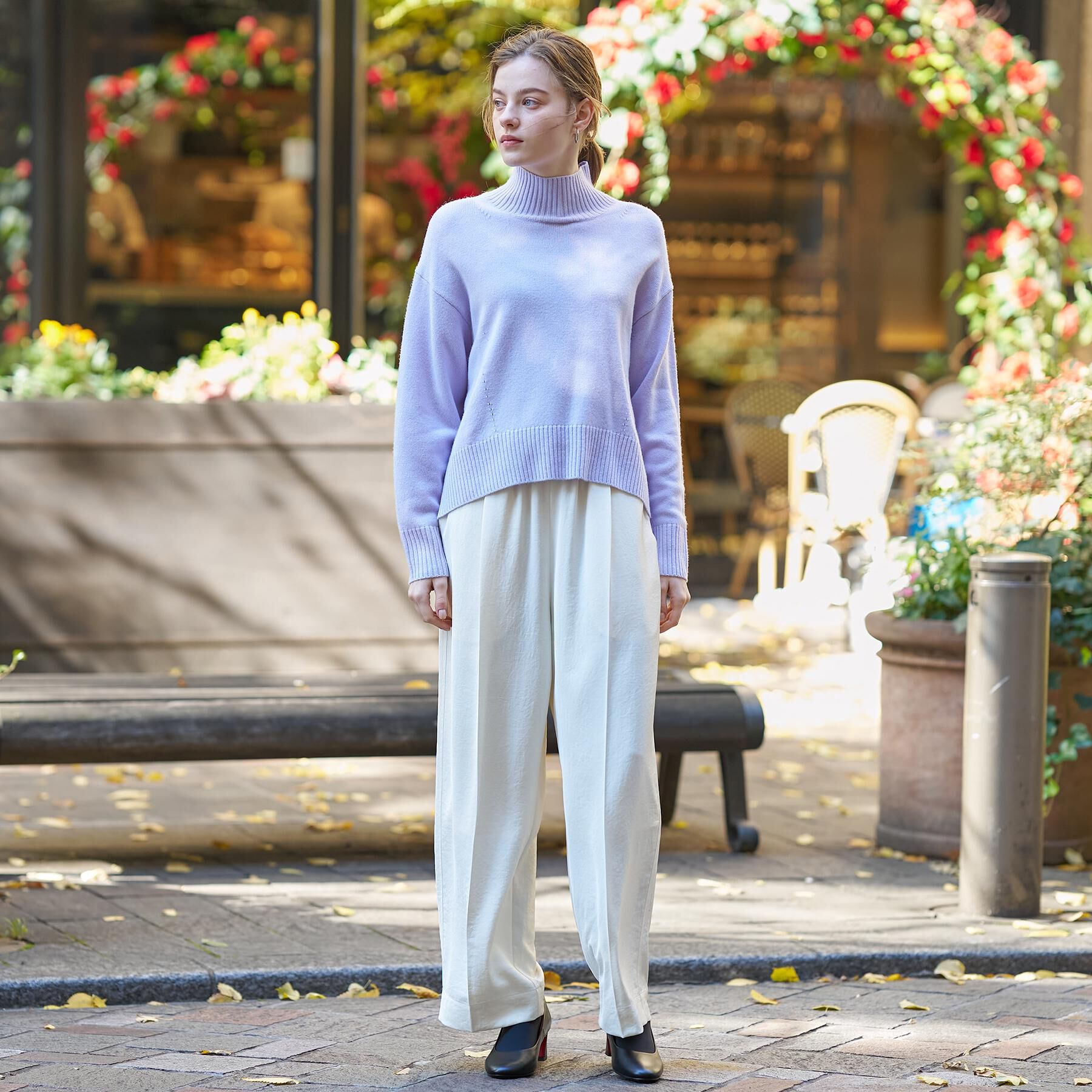 DRESSTERIOR「ミドルゲージハイネックプルオーバー」|ニット・セーター|