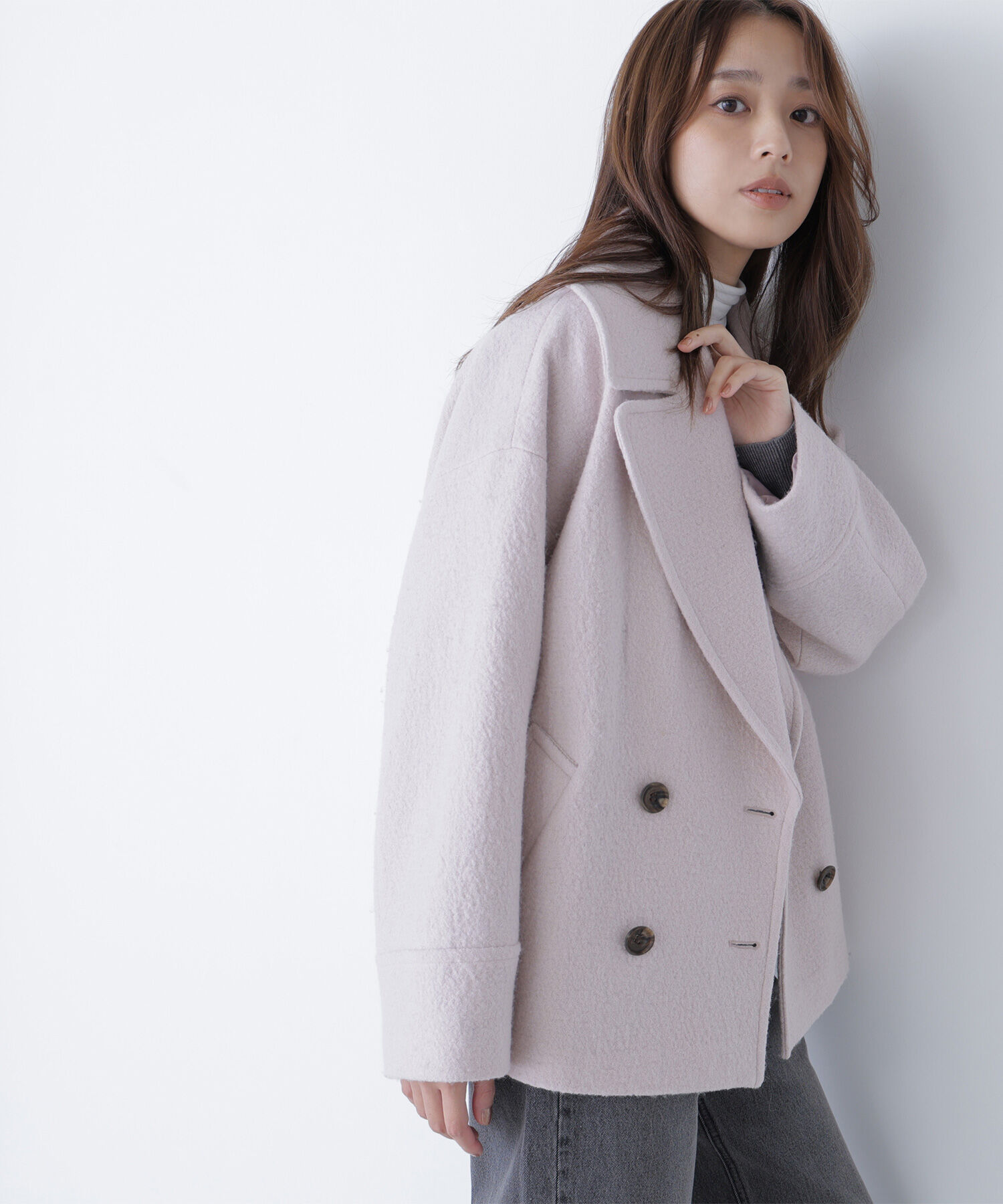 ウーリーフォルムハーフコート｜ルミネのファッション通販アイルミネ<i