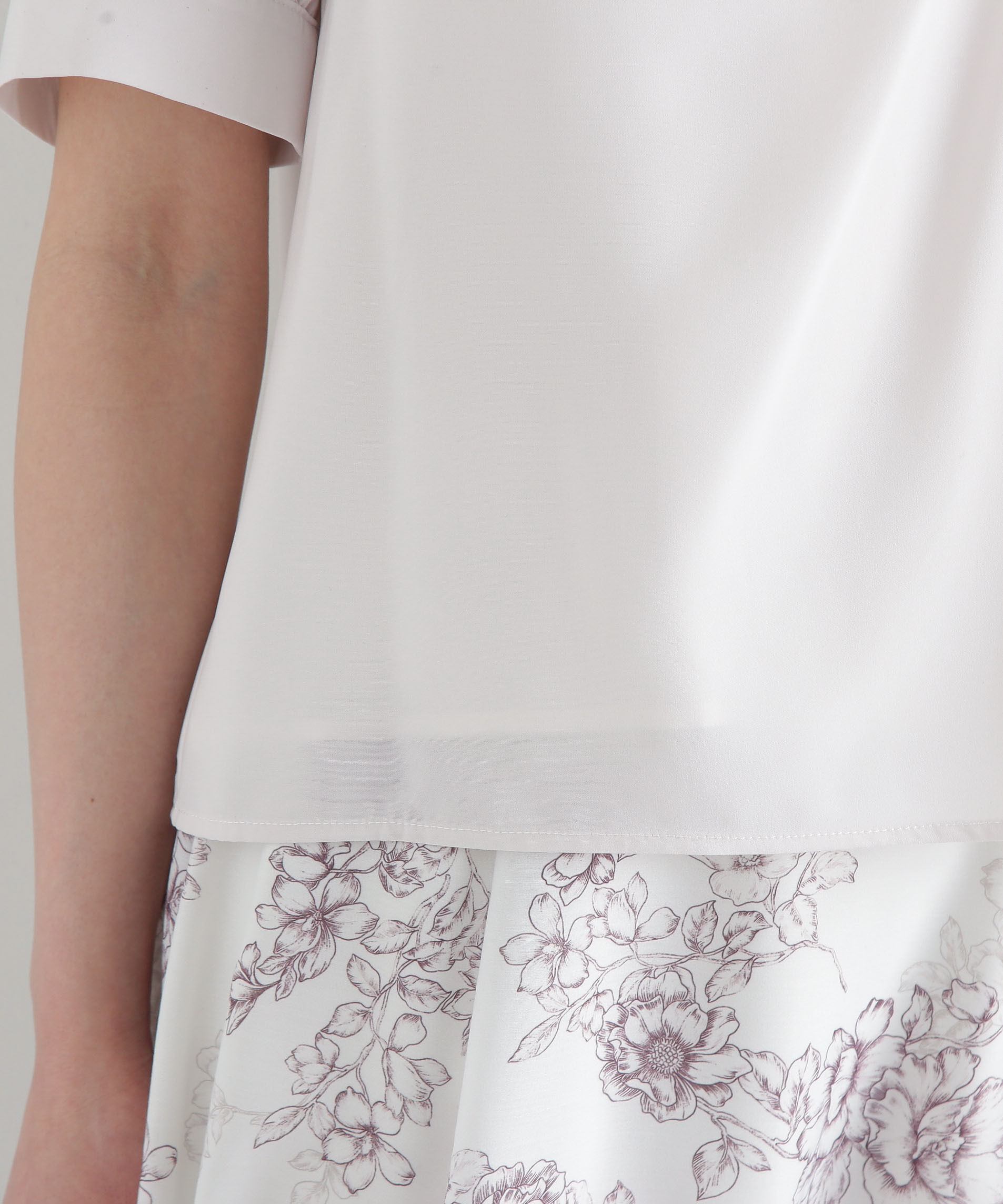 PROPORTION BODY DRESSING「デコルテニュアンスパフブラウス」|シャツ・ブラウス|