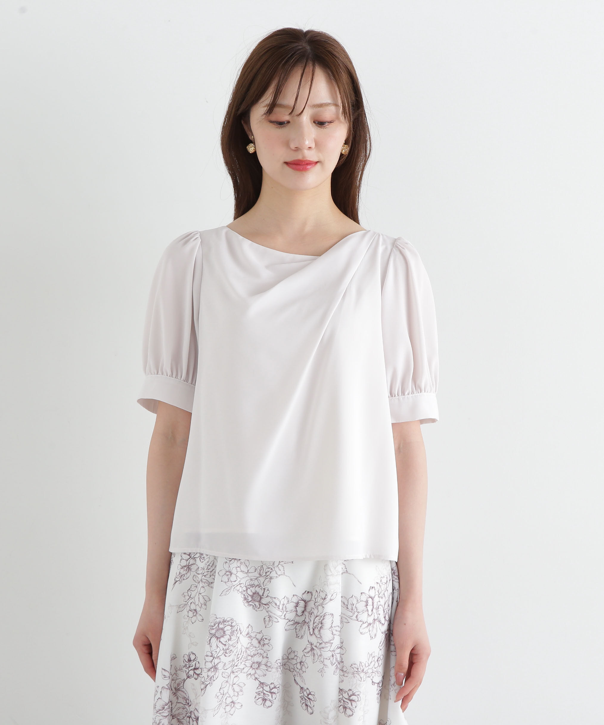 PROPORTION BODY DRESSING「デコルテニュアンスパフブラウス」|シャツ・ブラウス|