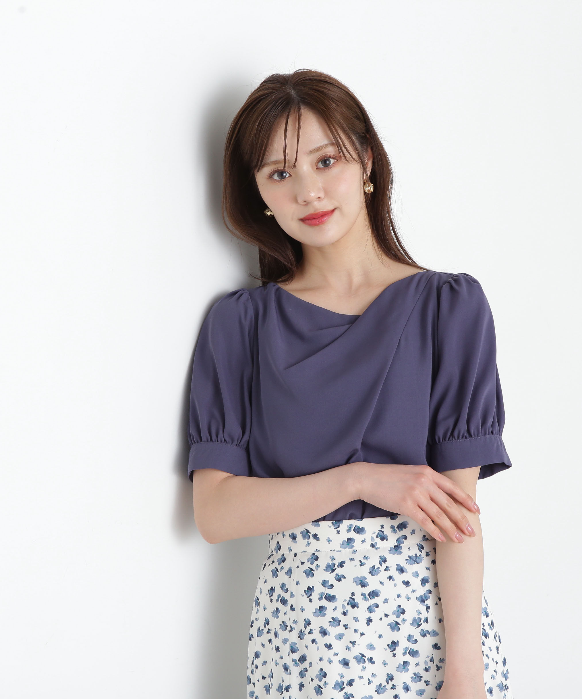 PROPORTION BODY DRESSING「デコルテニュアンスパフブラウス」|シャツ・ブラウス|