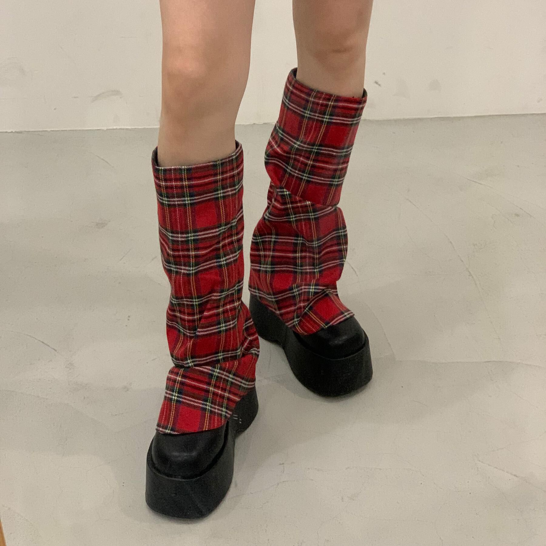 csT&P「厚底ブーツカバーロングブーツ」|ショートブーツ|