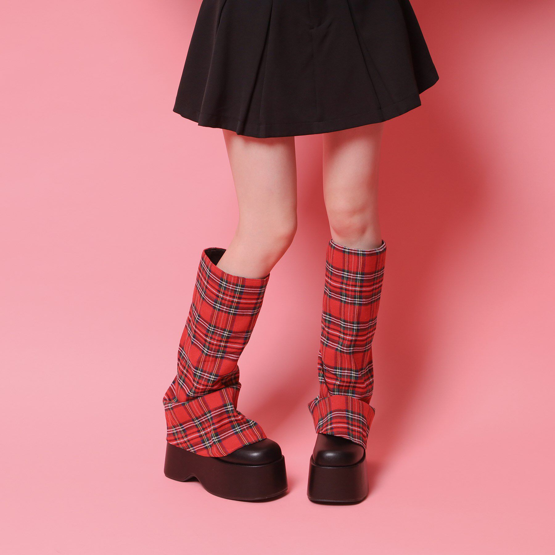 csT&P「厚底ブーツカバーロングブーツ」|ショートブーツ|