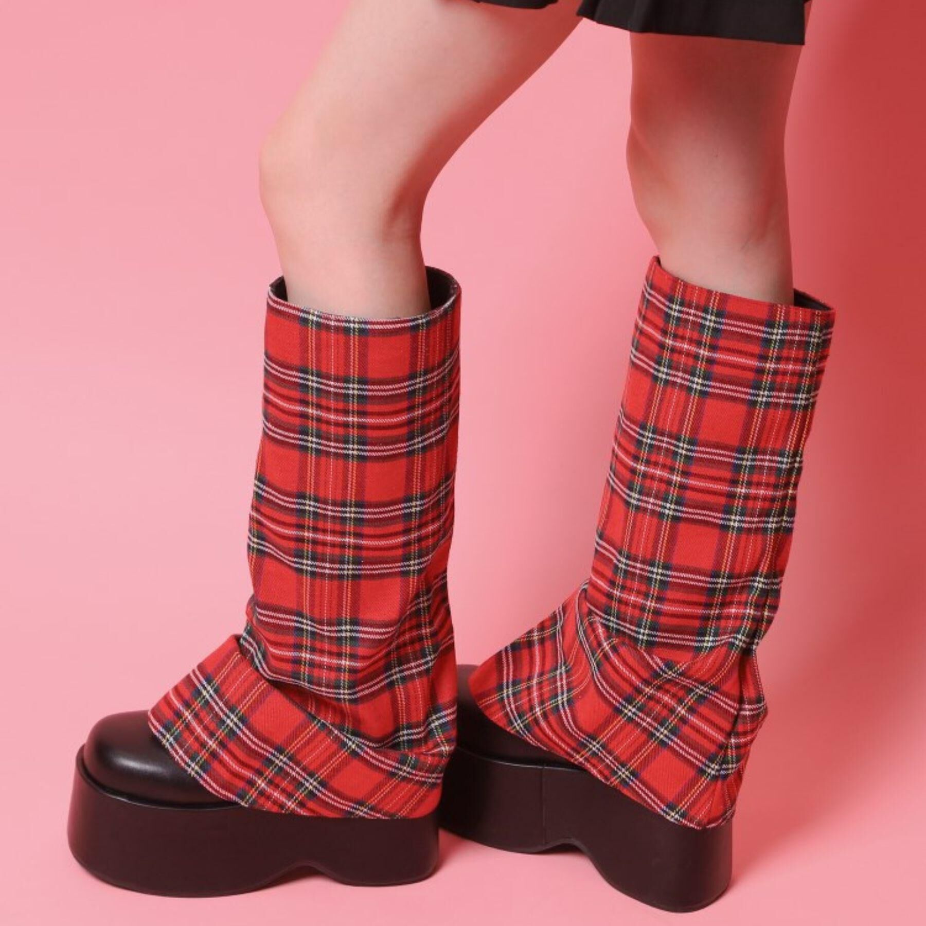 csT&P「厚底ブーツカバーロングブーツ」|ショートブーツ|