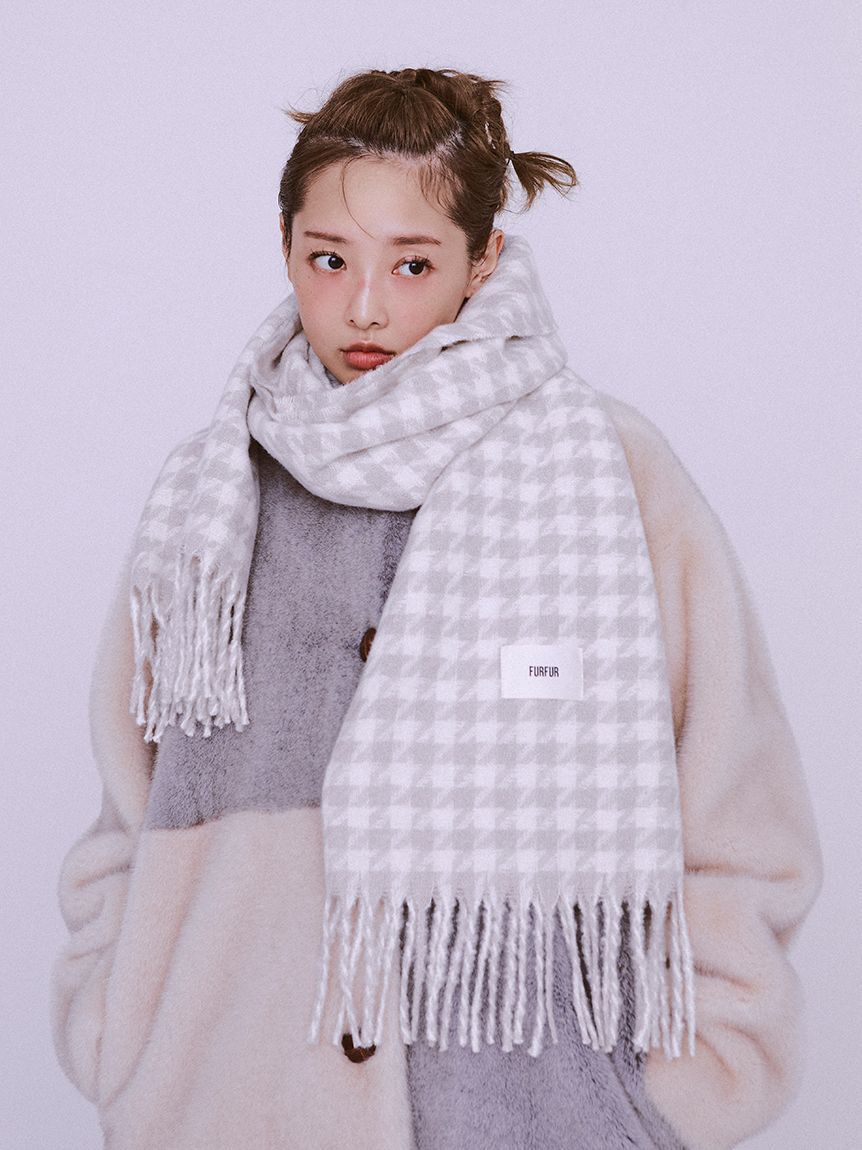 FURFUR「パッチワークエコファーミドルコート」|ステンカラーコート|