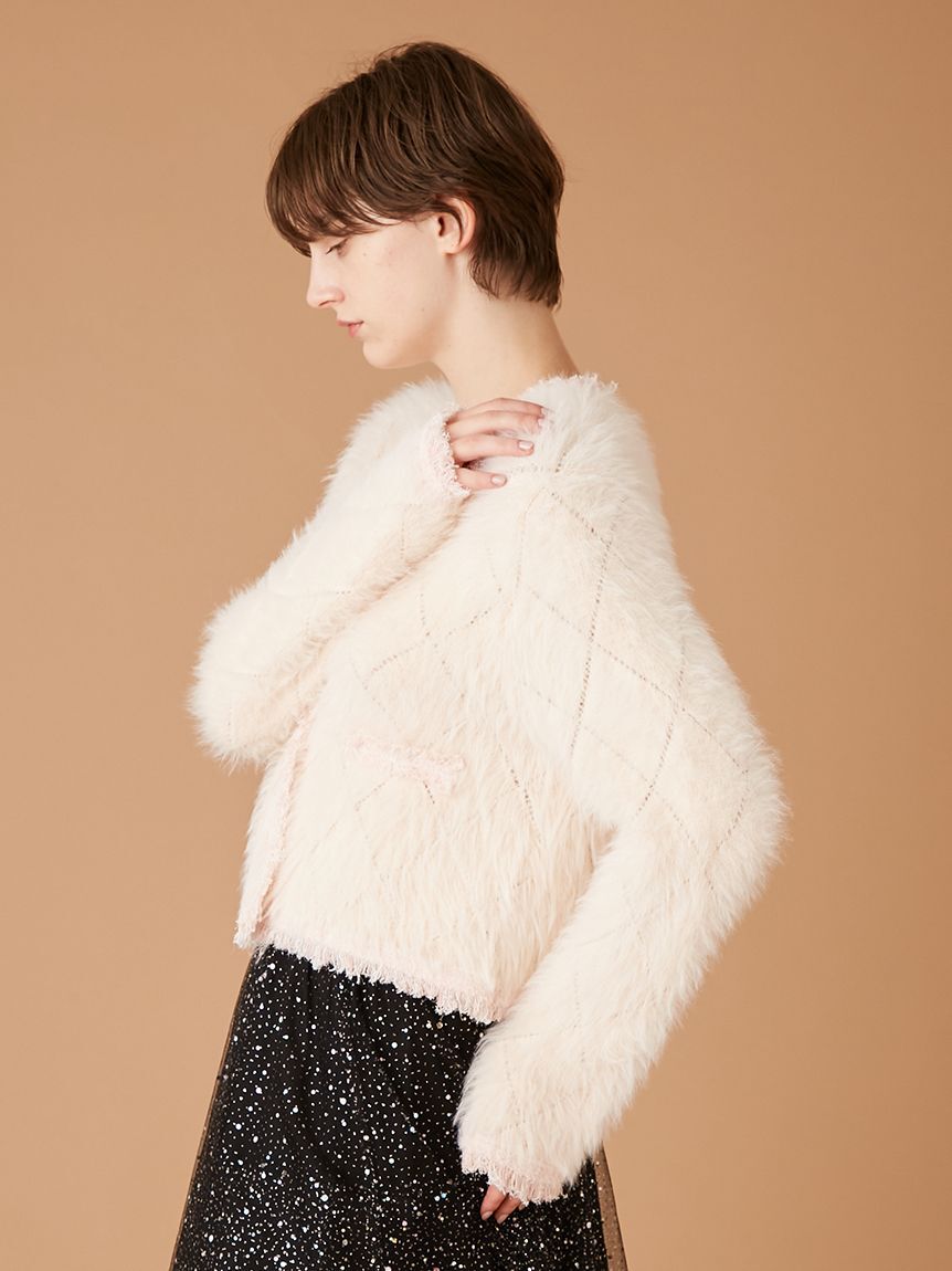 FURFUR「【限定カラー】フェザーツイードカーディガン」|カーディガン|