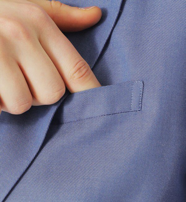  「【セットアップ対応】デニムハーフスリーブジャケット」|テーラードジャケット|