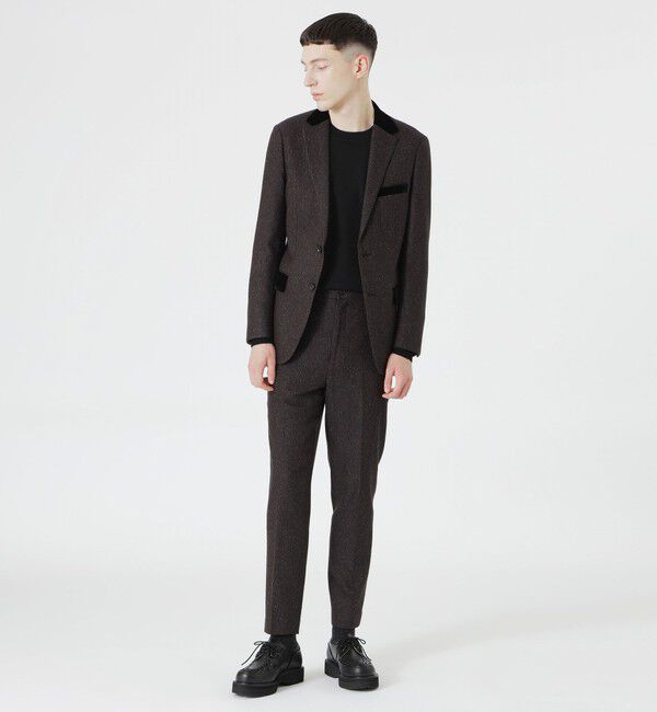  「ベルベットコンビシルクネップジャケット」|テーラードジャケット|