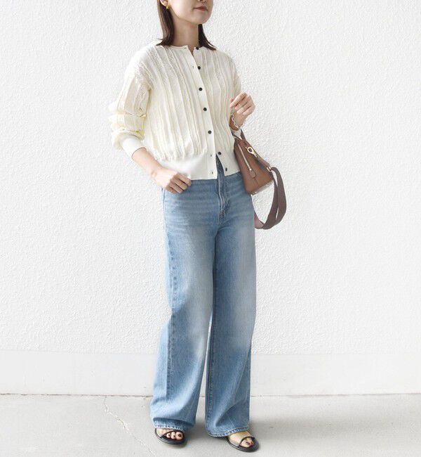 SHIPS for women「《予約》【WEB限定】〈手洗い可能〉レース 編み 2WAY カーディガン」|カーディガン|