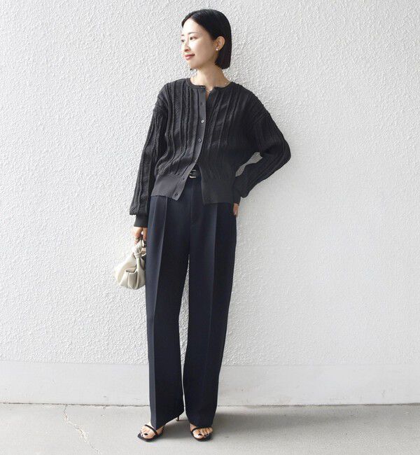 SHIPS for women「《予約》【WEB限定】〈手洗い可能〉レース 編み 2WAY カーディガン」|カーディガン|