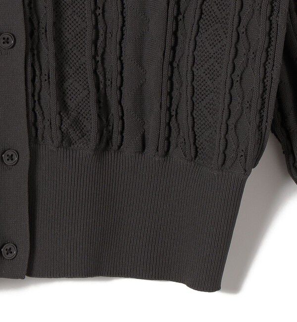 SHIPS for women「《予約》【WEB限定】〈手洗い可能〉レース 編み 2WAY カーディガン」|カーディガン|