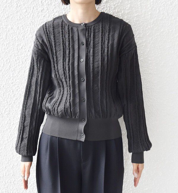 SHIPS for women「《予約》【WEB限定】〈手洗い可能〉レース 編み 2WAY カーディガン」|カーディガン|