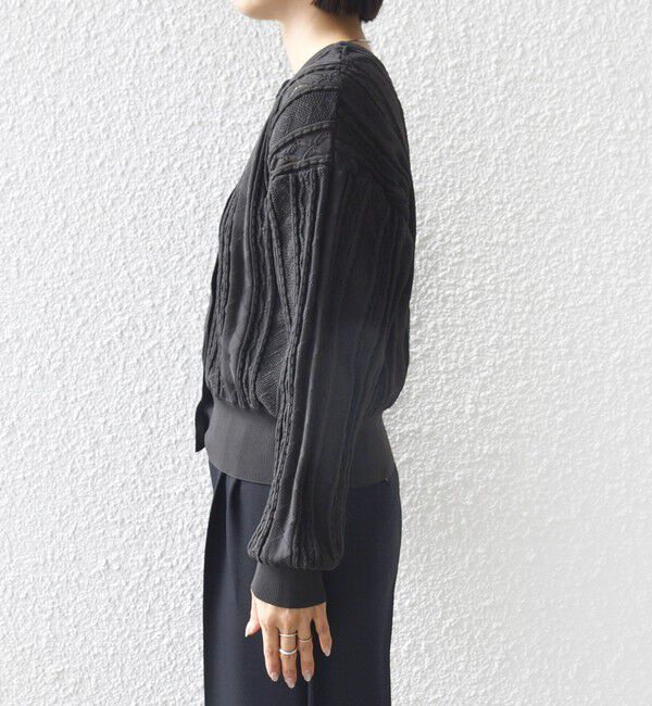 SHIPS for women「《予約》【WEB限定】〈手洗い可能〉レース 編み 2WAY カーディガン」|カーディガン|