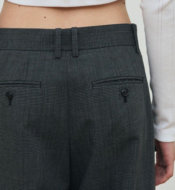 DES PRES「ソフトウールオックスフォード ワンタックパンツ」|スラックス|