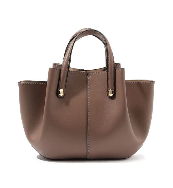 TOMORROWLAND GOODS「Atelier TOMORROWLAND SHELL MINI バッグ」|ハンドバッグ|47 モカ