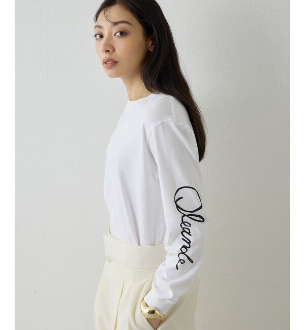  「スリーブロゴロングTシャツ」|Tシャツ・カットソー|
