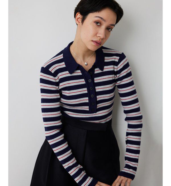  「ニットポロボディスーツ」|ニット・セーター|