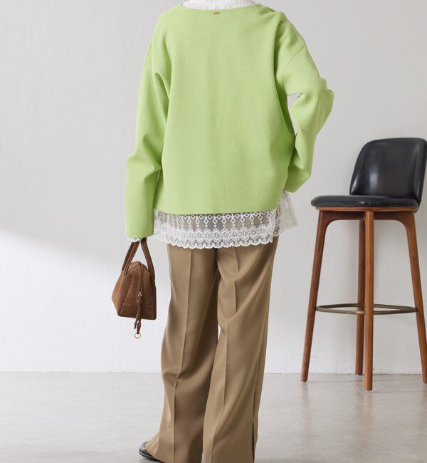  「Vネックバスクニット」|ニット・セーター|