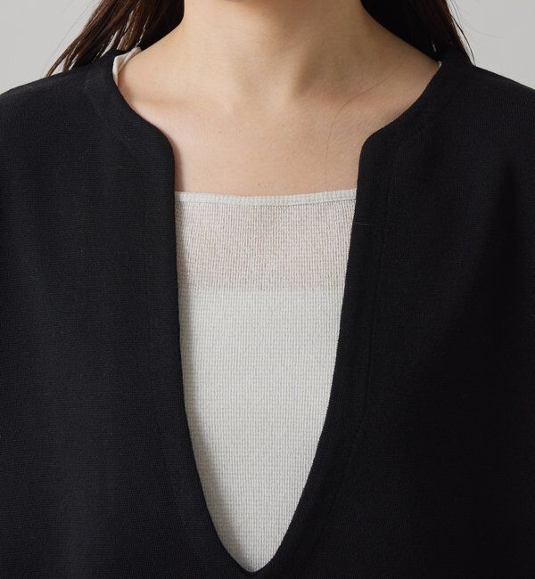  「Vネックバスクニット」|ニット・セーター|