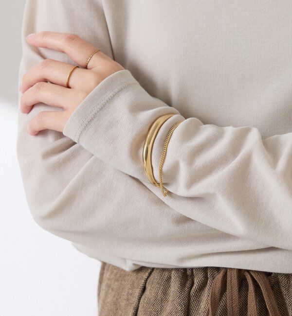  「【PAPILLONNER/パピヨネ】チェーンレイヤードバングル」|リング|