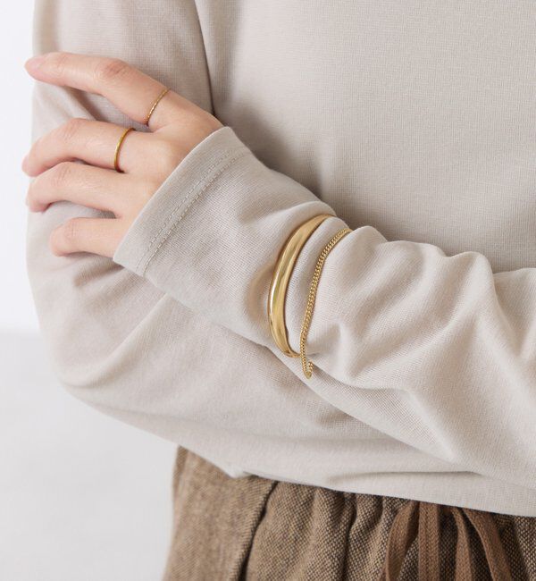  「【PAPILLONNER/パピヨネ】チェーンレイヤードバングル」|リング|