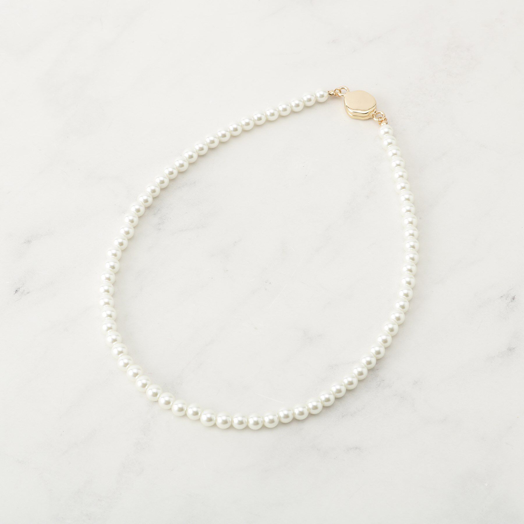 grove「マグネットガラスパールネックレス」|ネックレス|ゴールド(007)