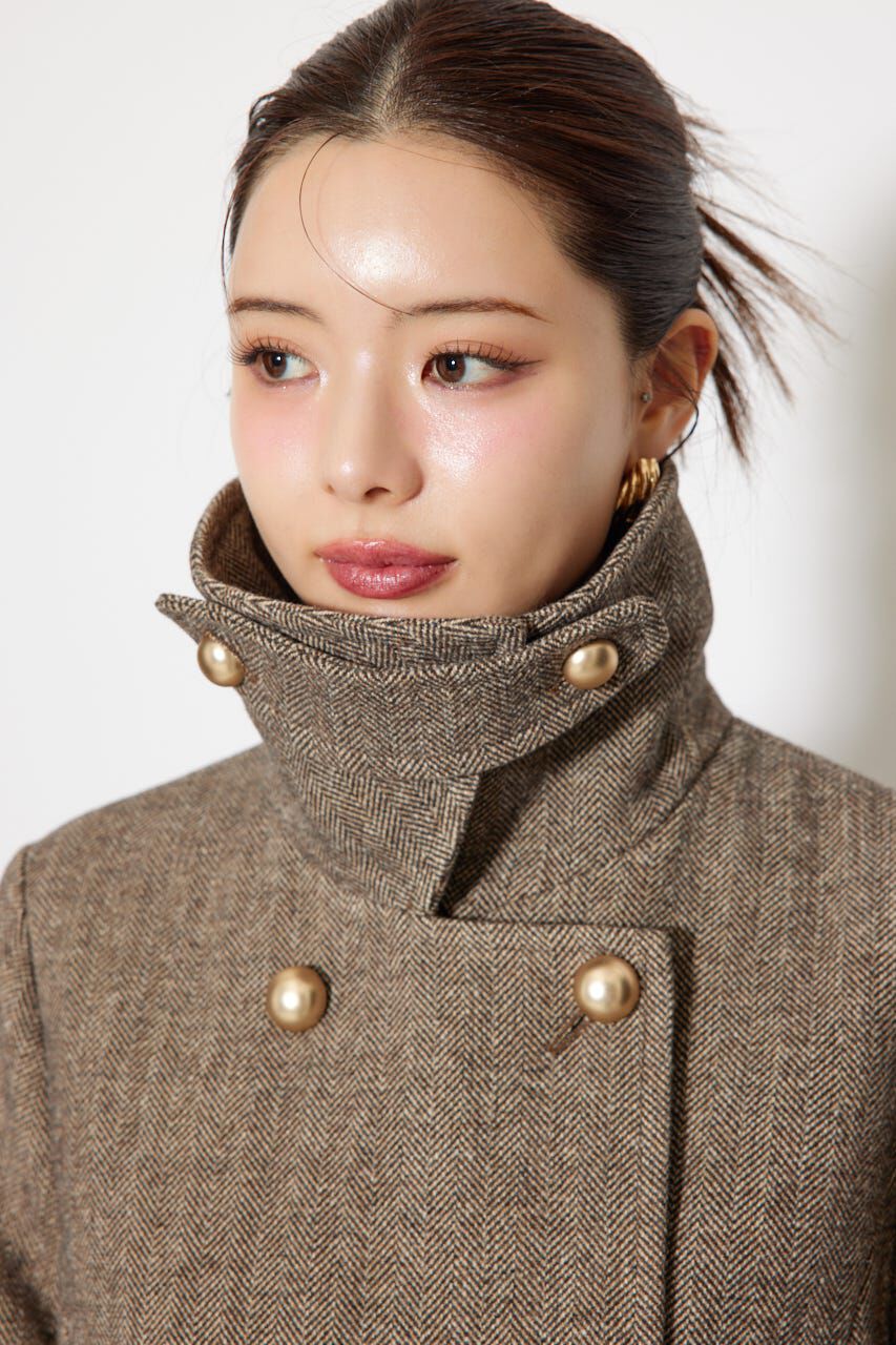 rienda「Aラインステンカラーコート」|その他|