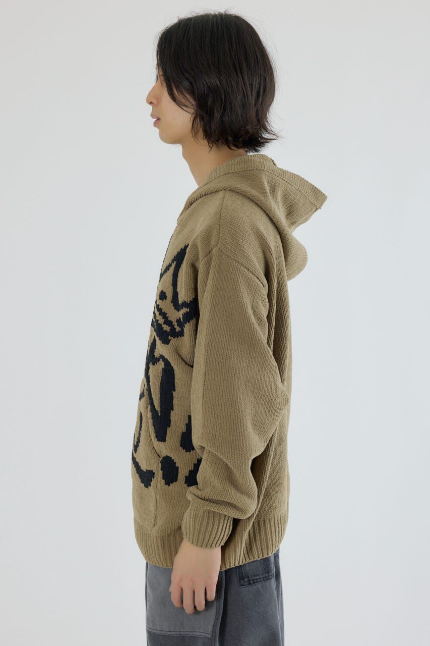 RODEO CROWNS「サインロゴモールニットパーカー」|パーカー|