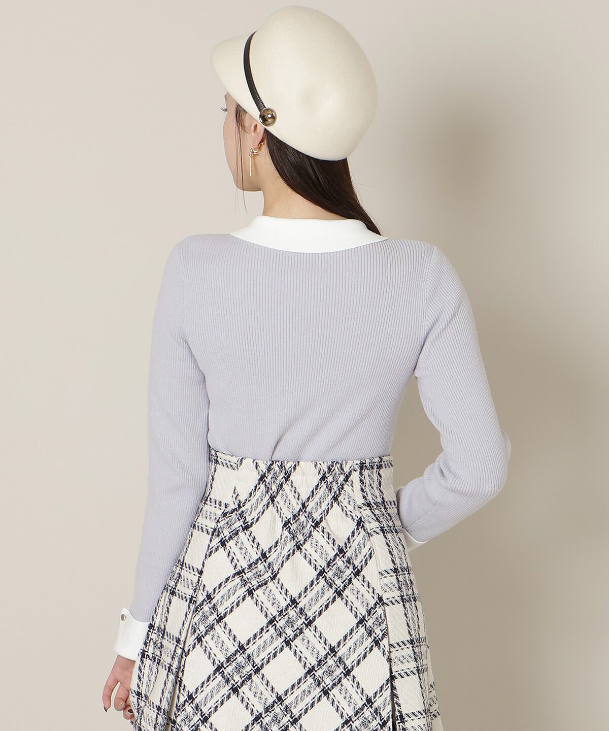 WILLSELECTION「ポロカラーリブニット」|ニット・セーター|