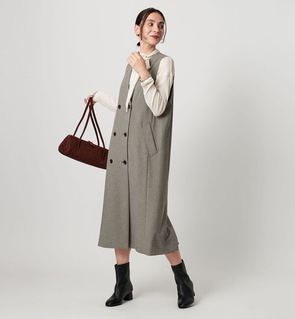 BEAUTY&YOUTH UNITED ARROWS「ポリエステルブレンド ジレ&ジャンパースカート 2WAY」|ワンピース|