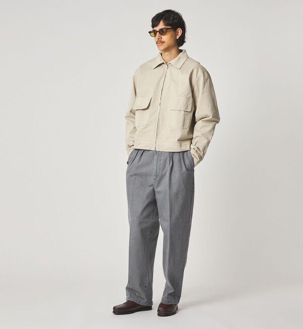 STEVEN ALAN「＜Steven Alan＞ 13.5oz デニム インツープリーツ ドレス トラウザーズ」|スラックス|