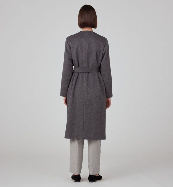 ピュアカシミヤノーカラーコート ピュアカシミヤ ノーカラーコート（TOMORROWLAND collection）｜ルミネ