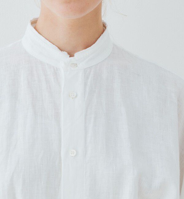 GALERIE VIE「リネンポプリン ウエストタックシャツワンピース」|ワンピース|