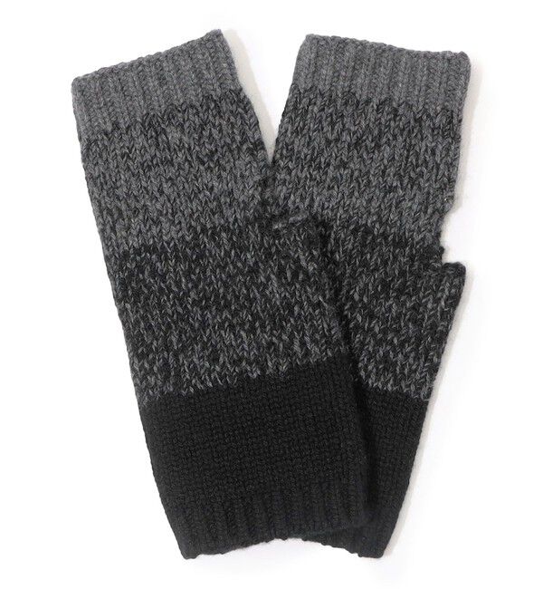 TOMORROWLAND GOODS「TOMORROWLAND カシミヤ フィンガーレス ニットグローブ」|手袋|18 ブラック系
