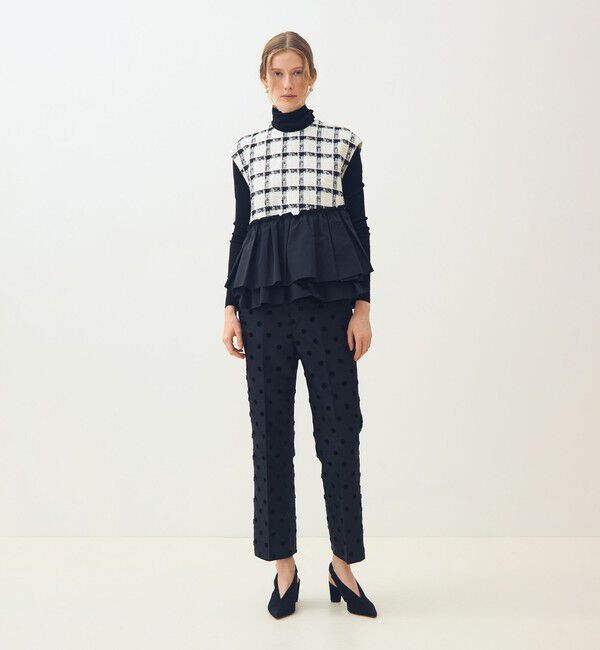 TOMORROWLAND collection「タッタースパンコール ティアードフリルトップス」|その他|