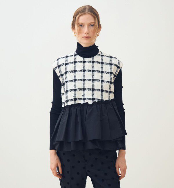 TOMORROWLAND collection「タッタースパンコール ティアードフリルトップス」|その他|