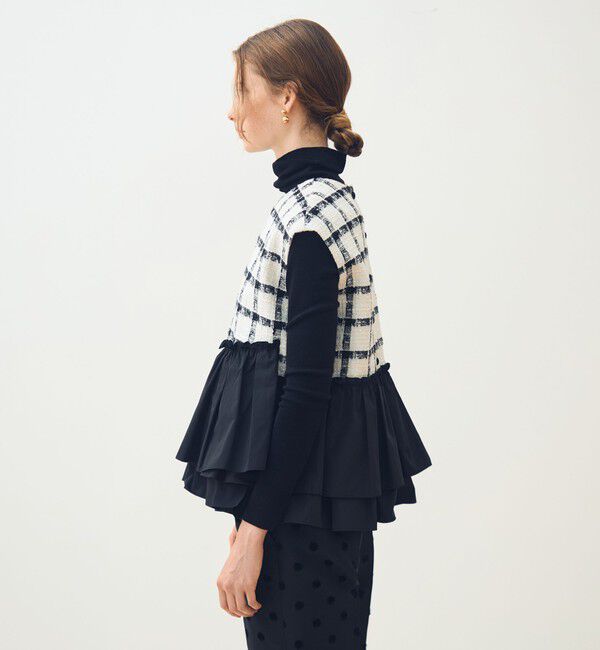 TOMORROWLAND collection「タッタースパンコール ティアードフリルトップス」|その他|