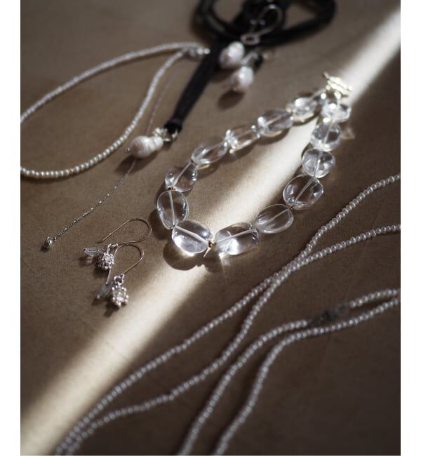 IENA LA BOUCLE「《追加》Y.A.Acc/ワイエーアク クリスタルスモールネックレス」|ネックレス|