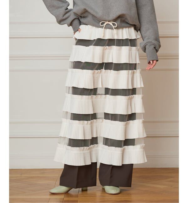 IENA LA BOUCLE「IENA LA BOUCLE ダンダンプリーツスカート」|スカート|