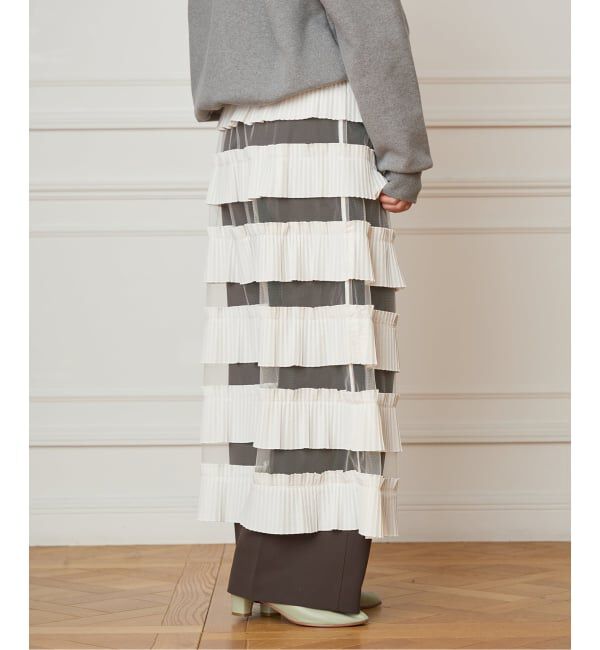 IENA LA BOUCLE「IENA LA BOUCLE ダンダンプリーツスカート」|スカート|
