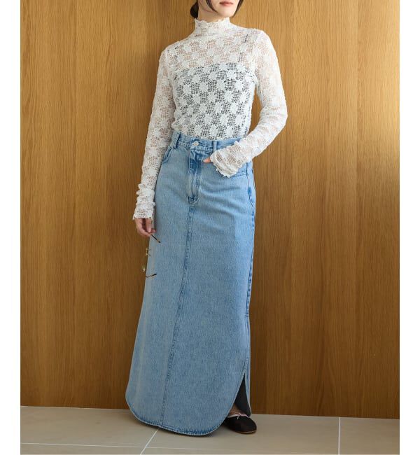 IENA LA BOUCLE「IENA LA BOUCLE メッシュフラワーカットソー」|Tシャツ・カットソー|