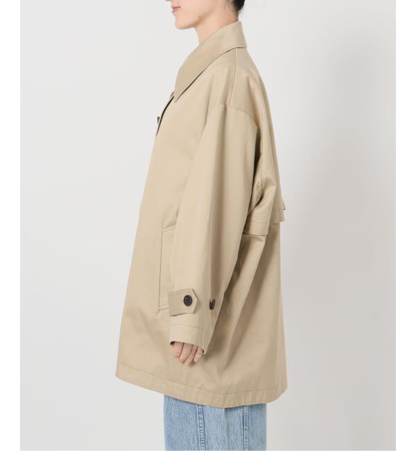 IENA LA BOUCLE「IENA LA BOUCLE コットンギャバジンステンカラーハーフコート」|ステンカラーコート|