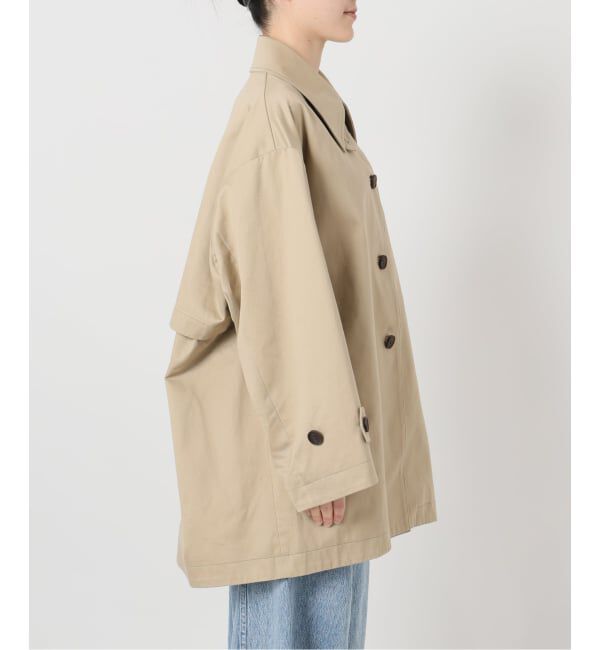 IENA LA BOUCLE「IENA LA BOUCLE コットンギャバジンステンカラーハーフコート」|ステンカラーコート|