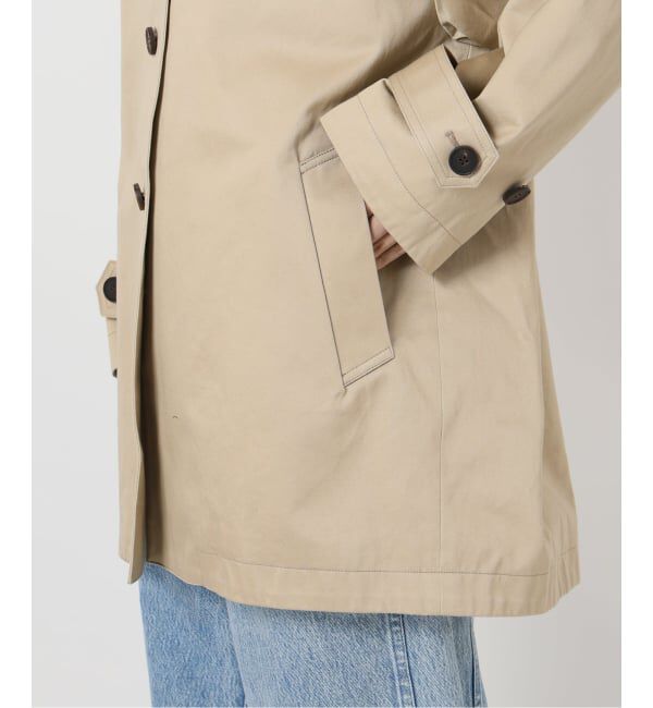 IENA LA BOUCLE「IENA LA BOUCLE コットンギャバジンステンカラーハーフコート」|ステンカラーコート|