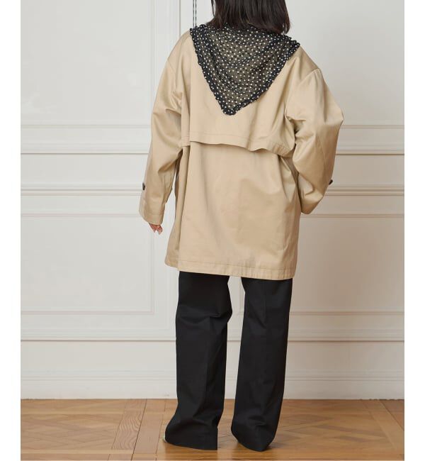 IENA LA BOUCLE「IENA LA BOUCLE コットンギャバジンステンカラーハーフコート」|ステンカラーコート|