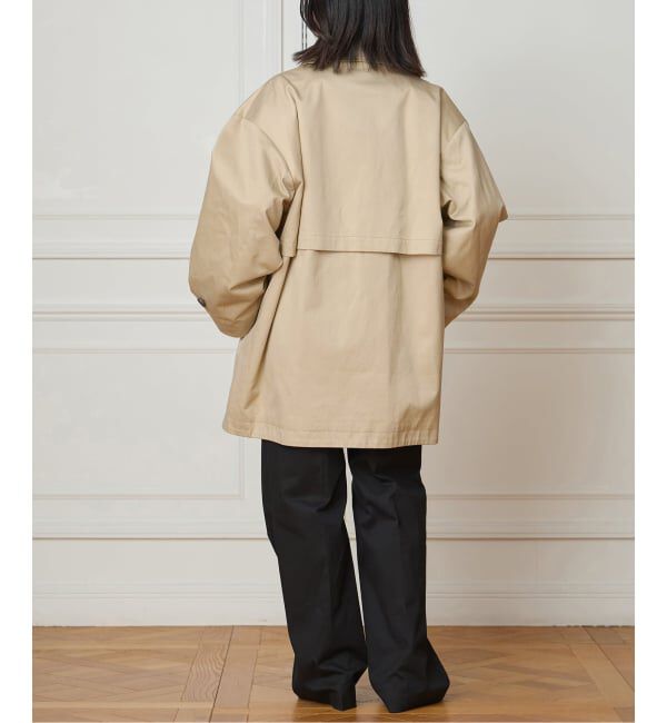 IENA LA BOUCLE「IENA LA BOUCLE コットンギャバジンステンカラーハーフコート」|ステンカラーコート|