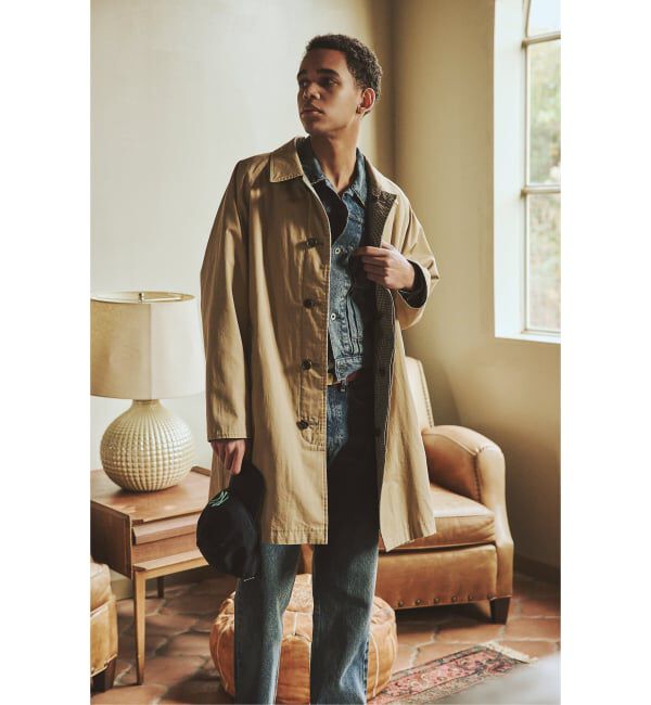 JOURNAL STANDARD「チェック リバーシブル ステンカラー コート」|ステンカラーコート|